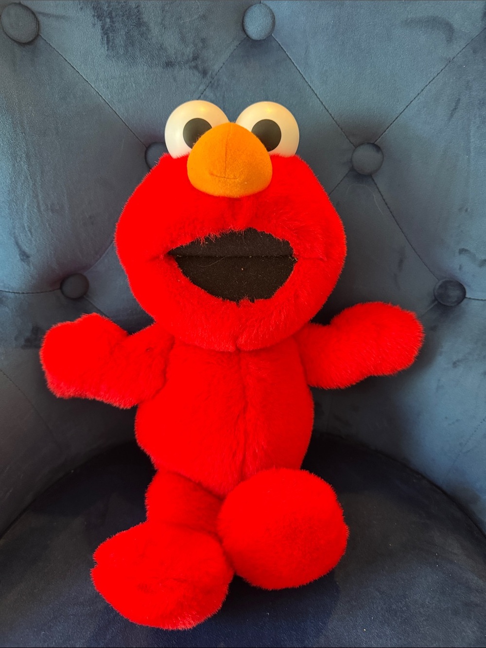 Vintage 1996 Original Sesame Street Tickle Me Elmo Plush Soft Doll Tyco